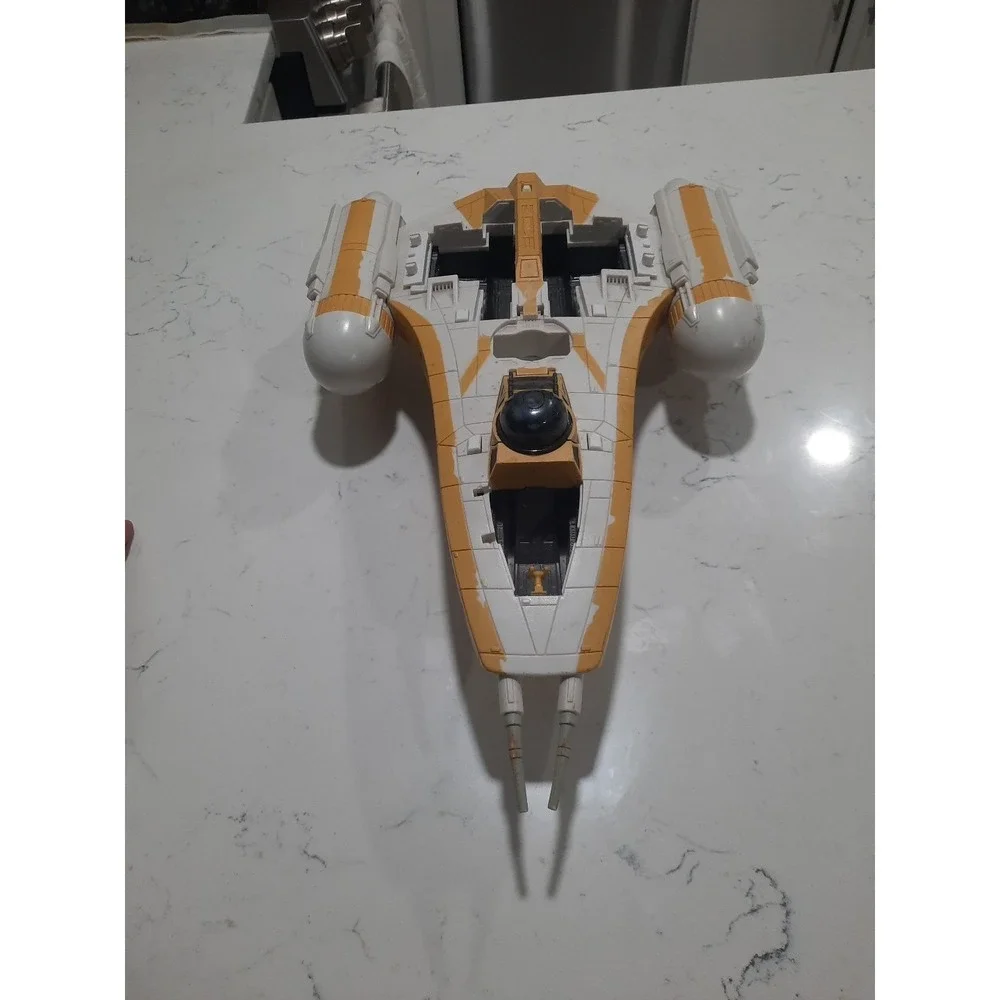 STAR WARS Y-Wing Fighter Bomber Clone Wars HASBRO Incomplete Toy Ship Lucas Rare